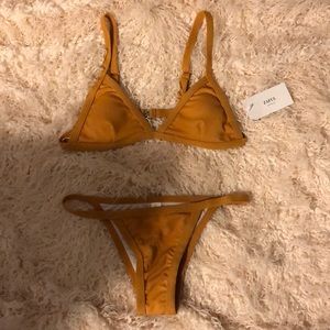 Zaful mustard yellow bikini